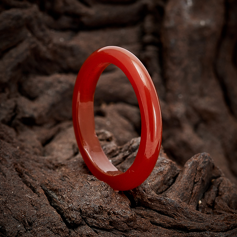 Кольцо сердолик Ботсвана (цельное) размер 18