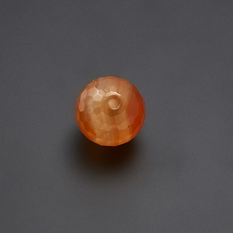 

Бусина сердолик шарик 8-8,5 мм огранка (1 шт)