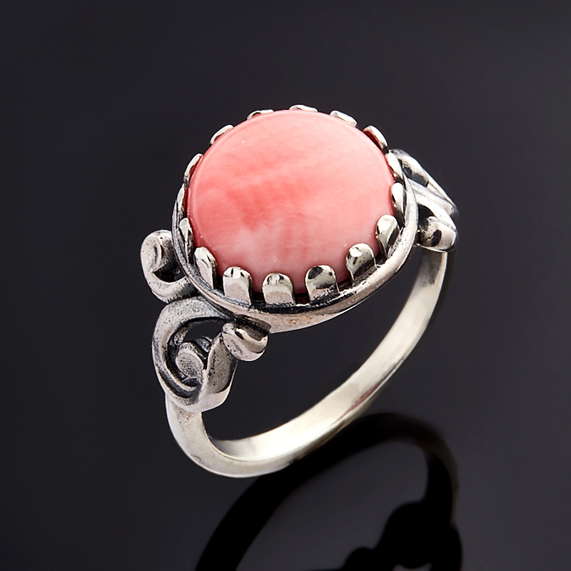 Кольца с розовым кораллом