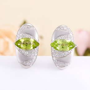 Купить серьги с хризолитом по приемлемым ценам