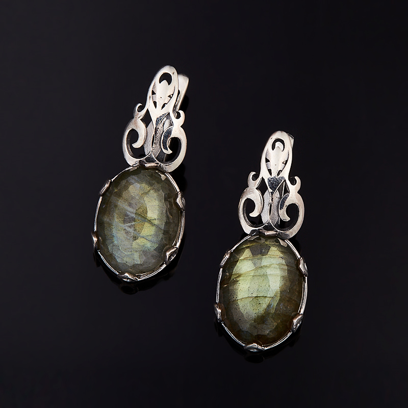 

Серьги лабрадор огранка (серебро 925 пр.)