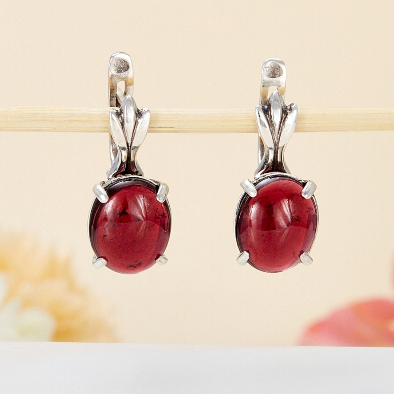 

Серьги гранат альмандин (серебро 925 пр.)