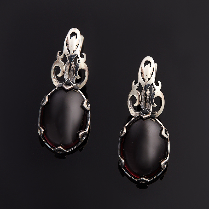

Серьги гранат альмандин (серебро 925 пр.)