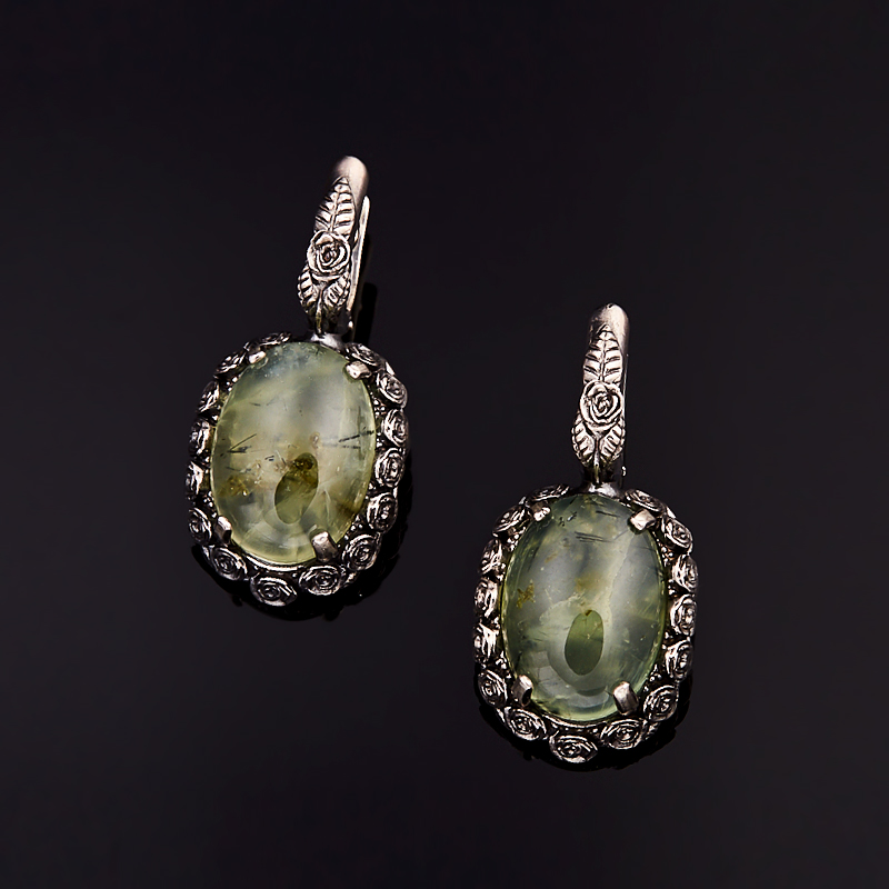 

Серьги пренит (серебро 925 пр.)