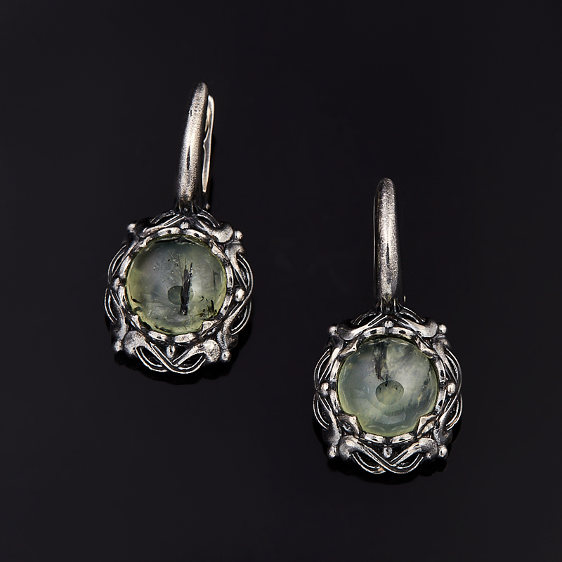 

Серьги пренит (серебро 925 пр.)