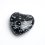 Сердечко обсидиан снежный США 2,5 см