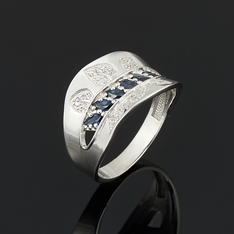 

Кольцо сапфир огранка (серебро 925 пр.) размер 18,5