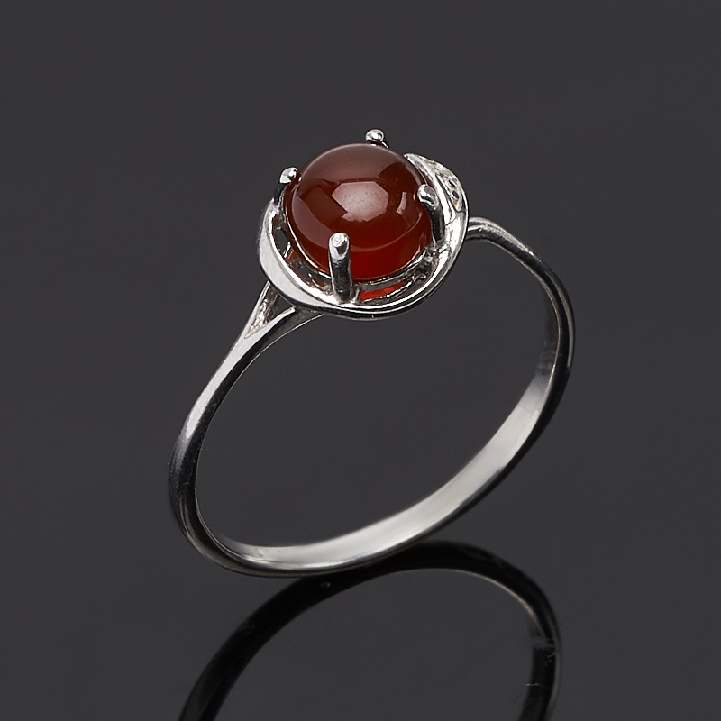 

Кольцо сердолик (серебро 925 пр.) размер 17,5