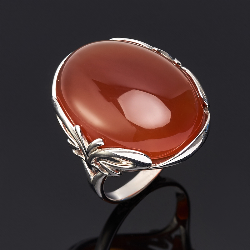 

Кольцо сердолик (серебро 925 пр.) размер 18,5