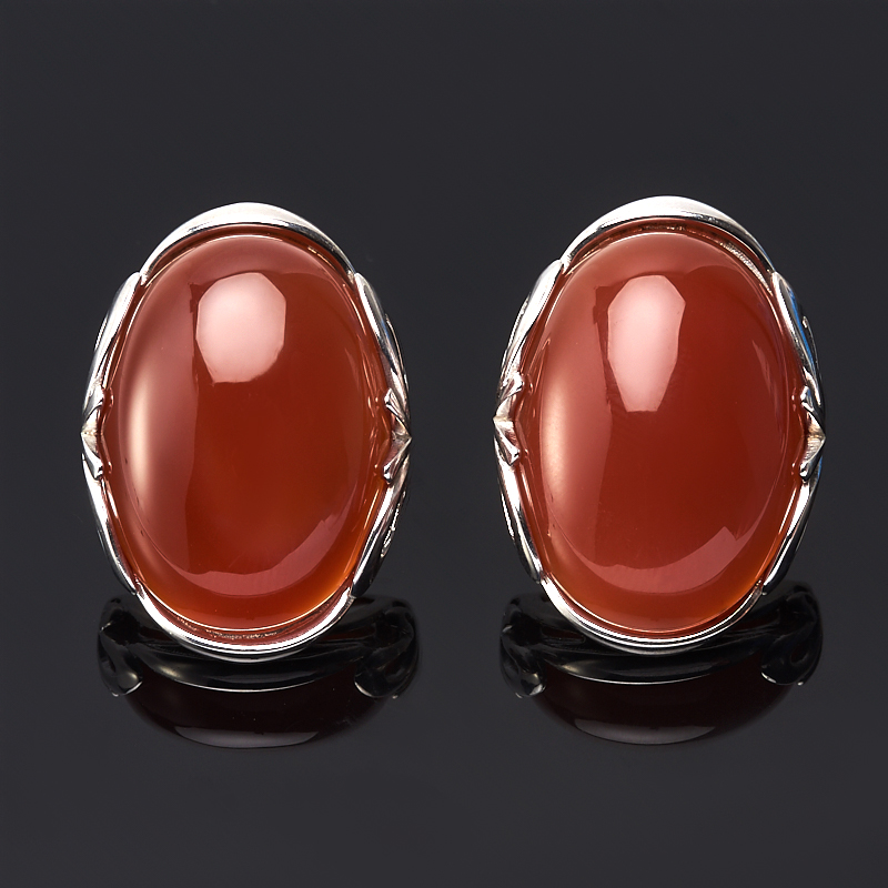 

Серьги сердолик (серебро 925 пр.)