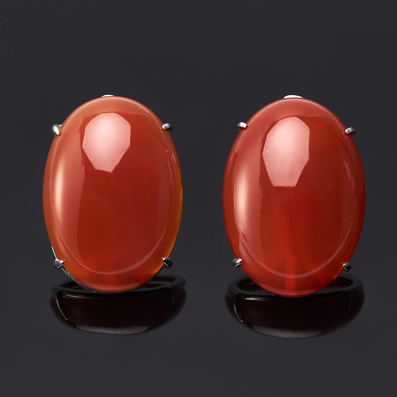 

Серьги сердолик (серебро 925 пр.)