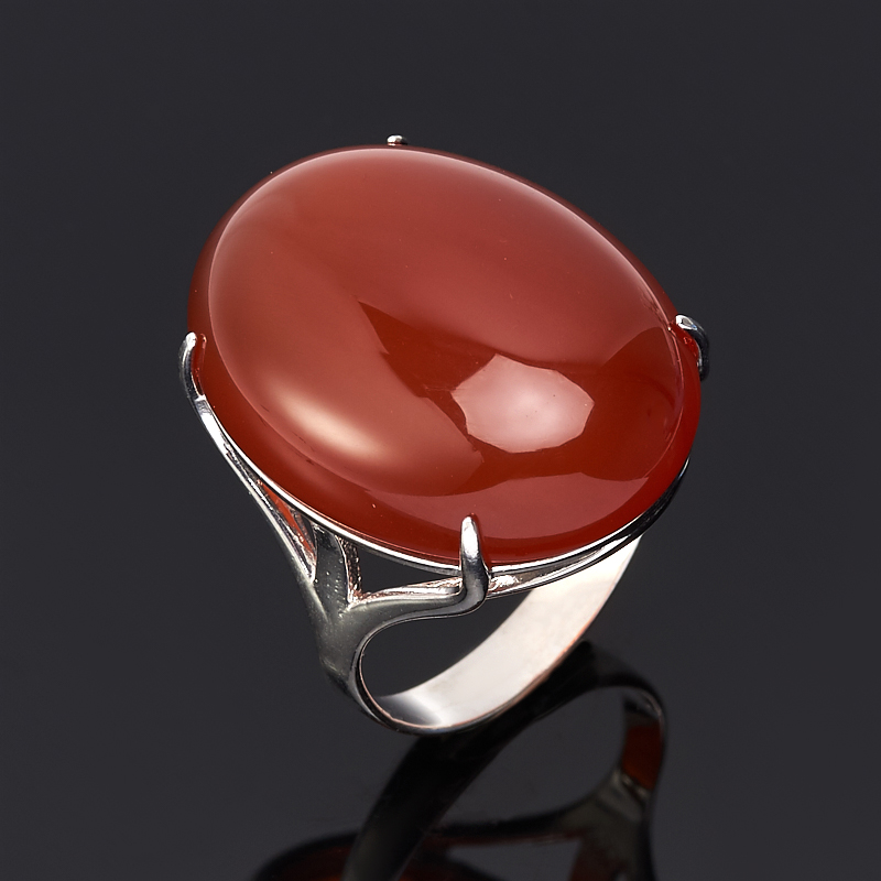 

Кольцо сердолик (серебро 925 пр.) размер 18,5