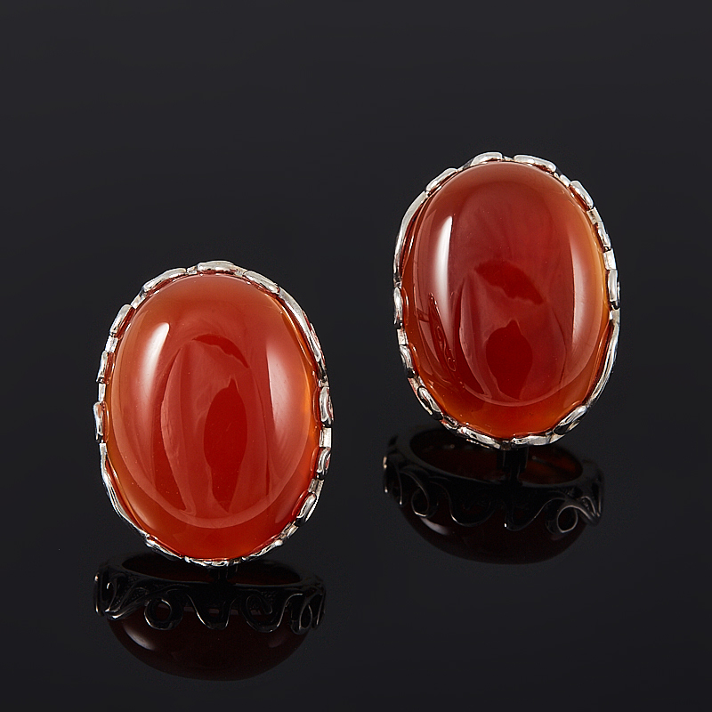 

Серьги сердолик (серебро 925 пр.)