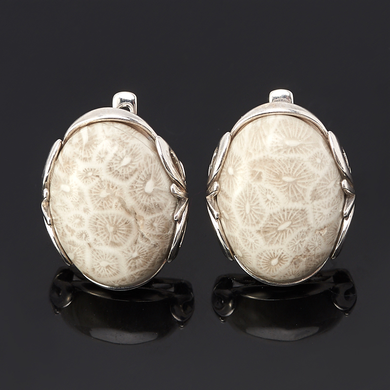 

Серьги коралл (серебро 925 пр.)