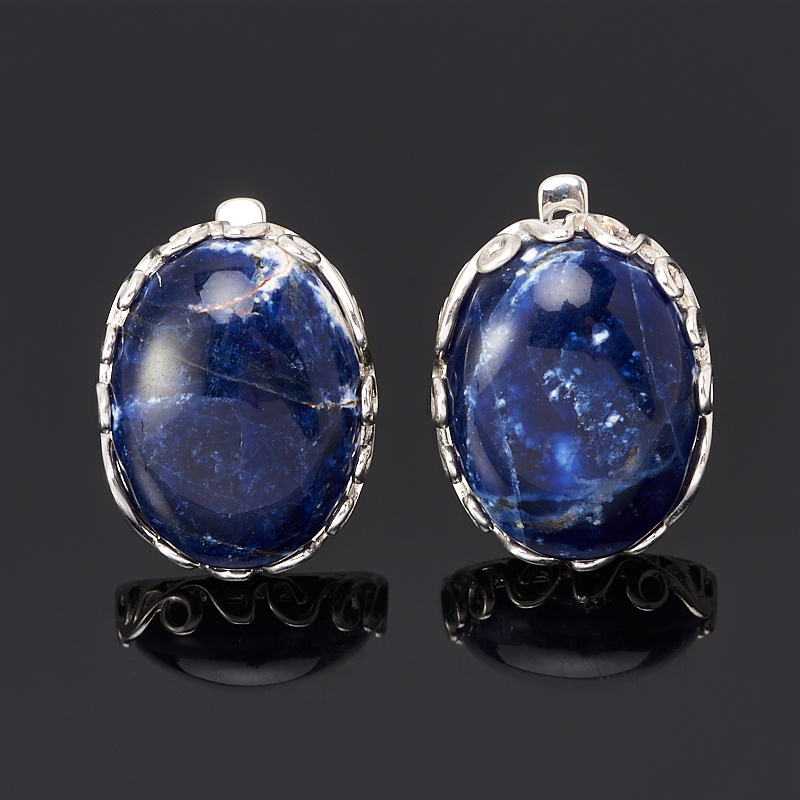 

Серьги содалит (серебро 925 пр.)