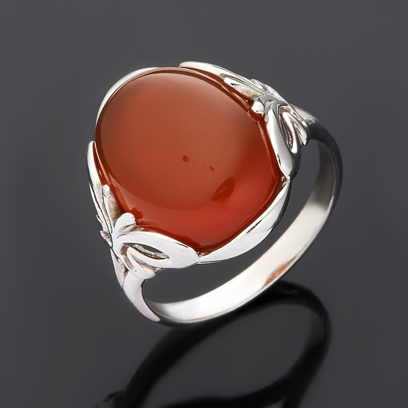 

Кольцо сердолик (серебро 925 пр.) размер 17,5