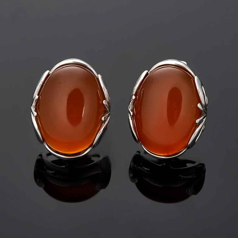 

Серьги сердолик (серебро 925 пр.)