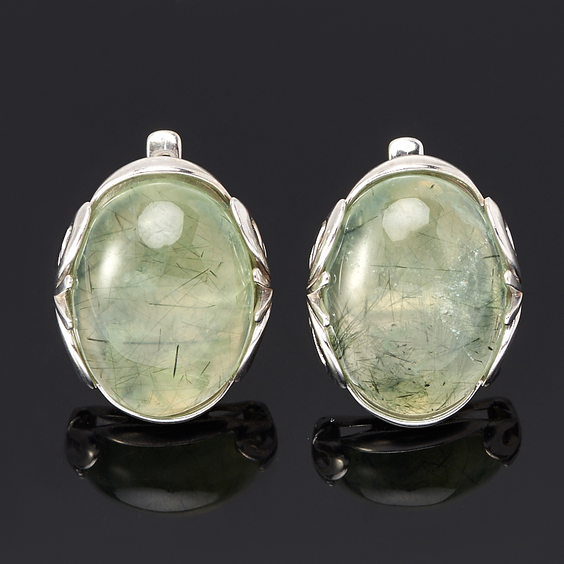 

Серьги пренит (серебро 925 пр.)