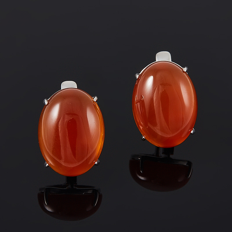 

Серьги сердолик (серебро 925 пр.)