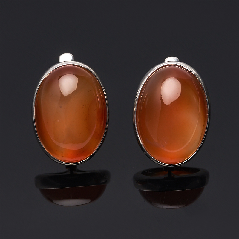 

Серьги сердолик (серебро 925 пр.)