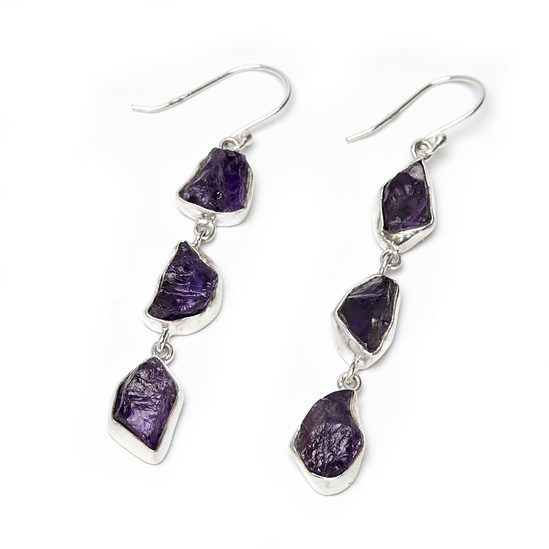 

Серьги аметист (серебро 925 пр.)
