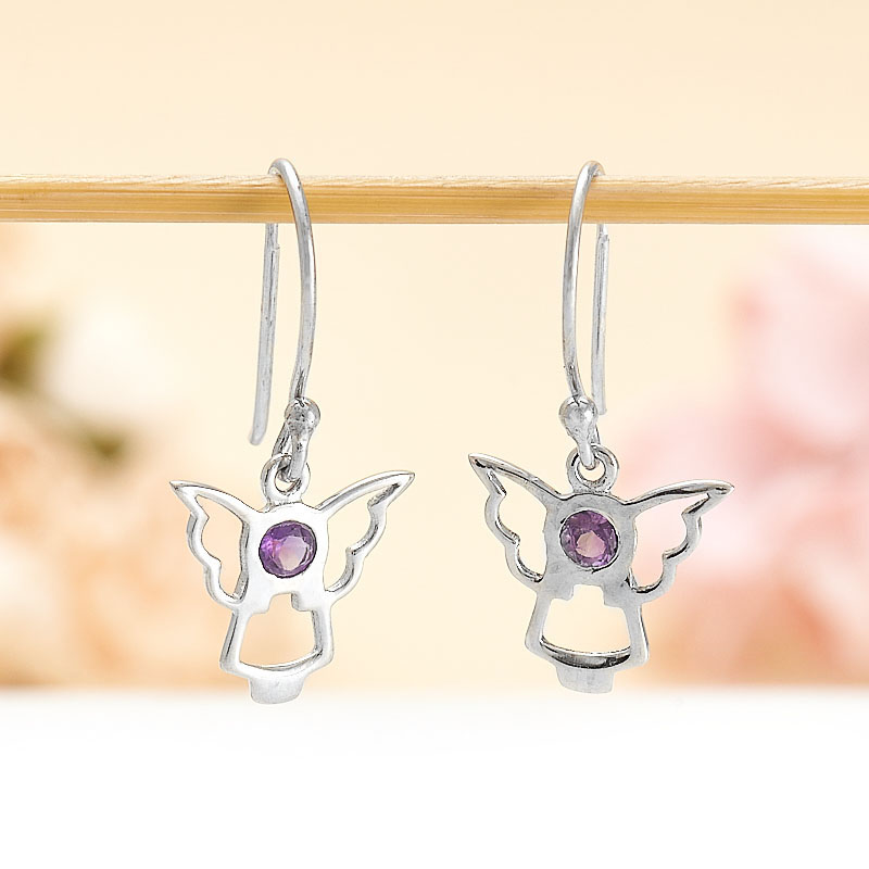 

Серьги аметист огранка (серебро 925 пр.)