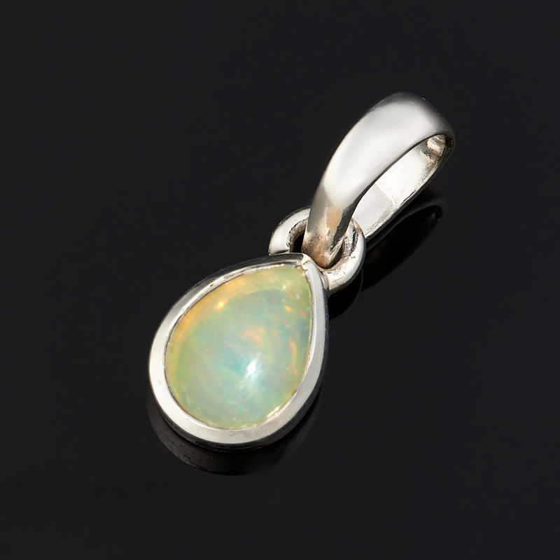 

Кулон опал благородный желтый капля (серебро 925 пр.)