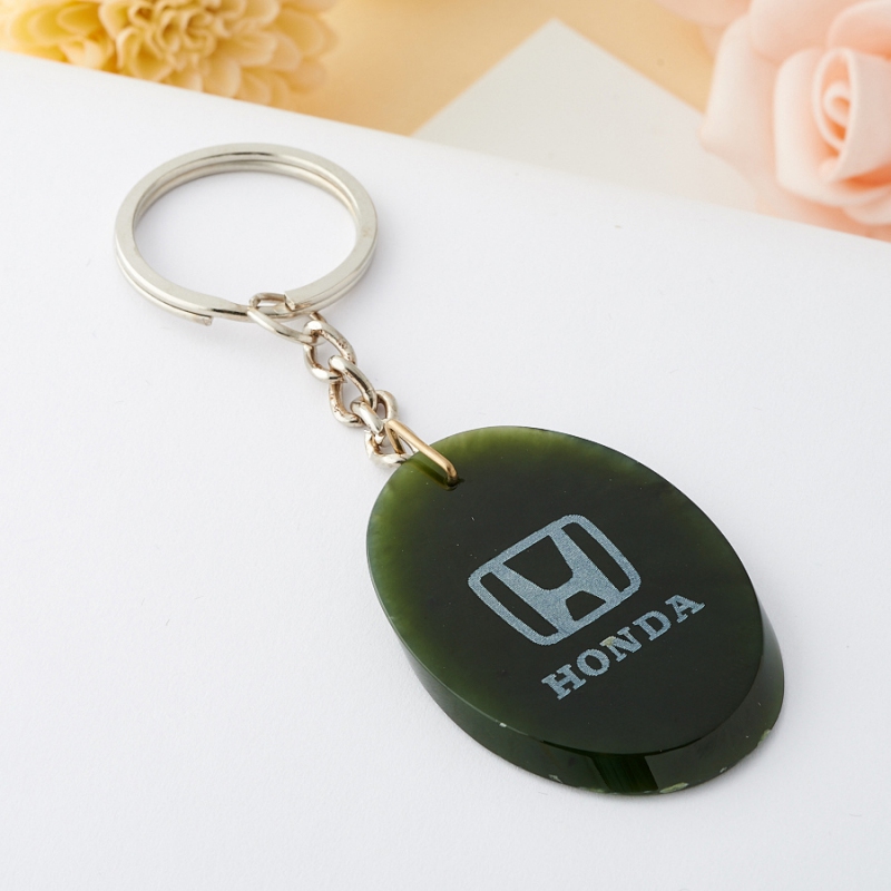 

Брелок HONDA нефрит овал 5 см