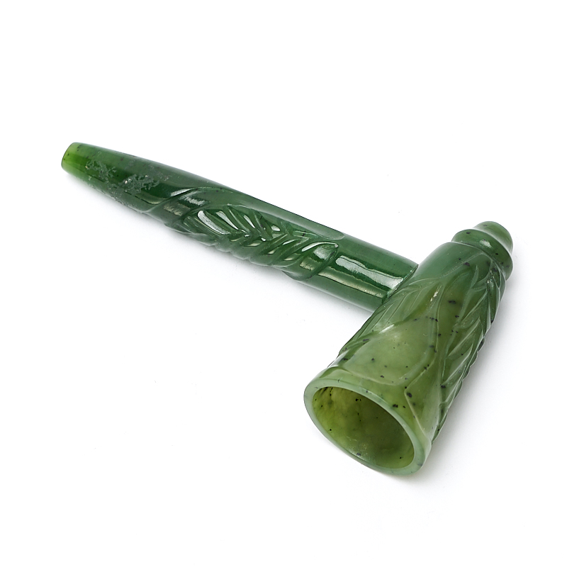 Трубка курительная нефрит зеленый Россия 10 см