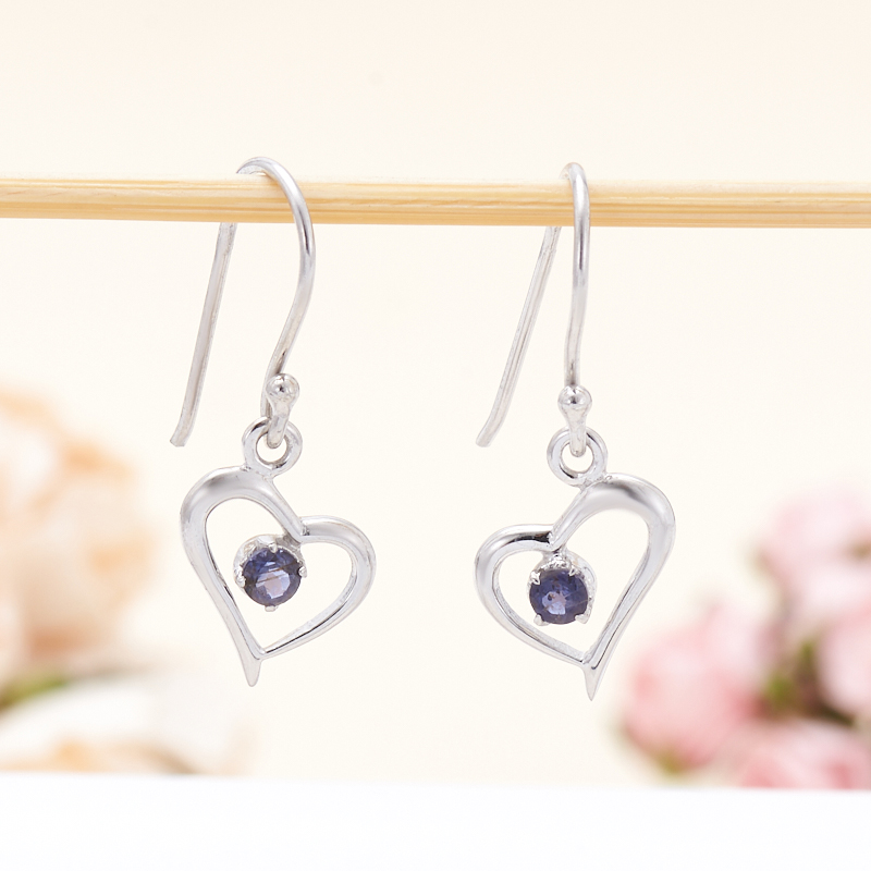 

Серьги иолит (кордиерит) (серебро 925 пр.)