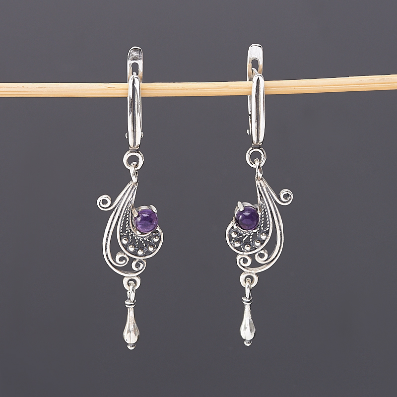 

Серьги аметист (серебро 925 пр.)