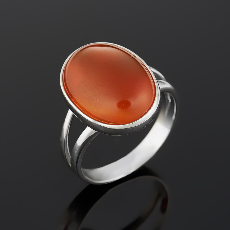 Кольцо сердолик (серебро 925 пр.) размер 17,5