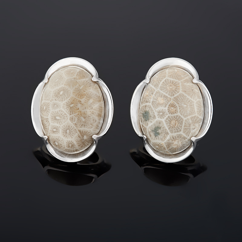 

Серьги коралл (серебро 925 пр.)
