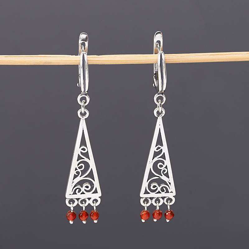 

Серьги сердолик (серебро 925 пр.)