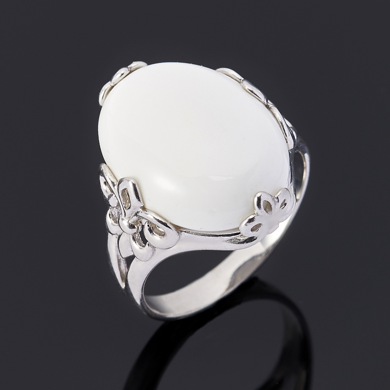 

Кольцо кахолонг (серебро 925 пр.) размер 17