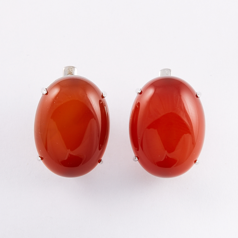 

Серьги сердолик (серебро 925 пр.)