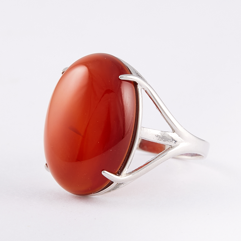 

Кольцо сердолик (серебро 925 пр.) размер 18,5