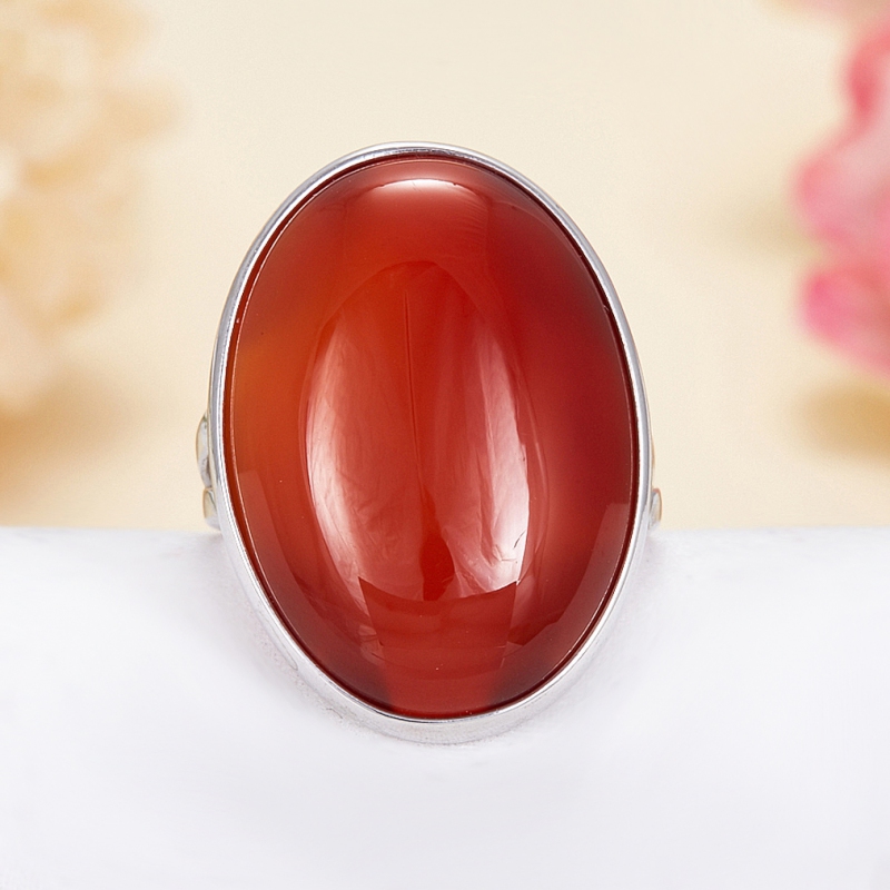 

Кольцо сердолик (серебро 925 пр.) размер 18,5