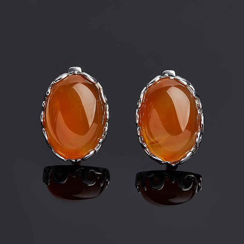 

Серьги сердолик (серебро 925 пр.)