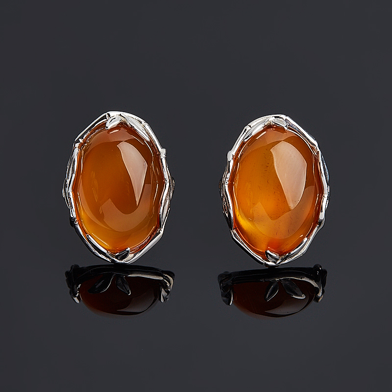 

Серьги сердолик (серебро 925 пр.)