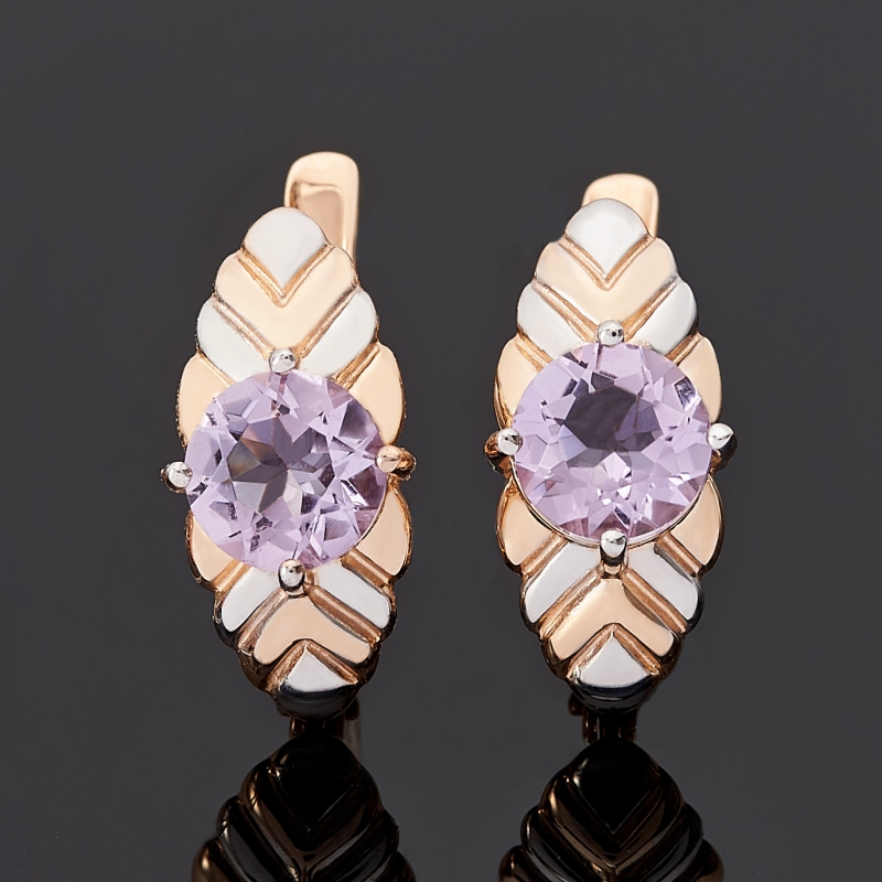 

Серьги аметист огранка (золото 585 пр.)