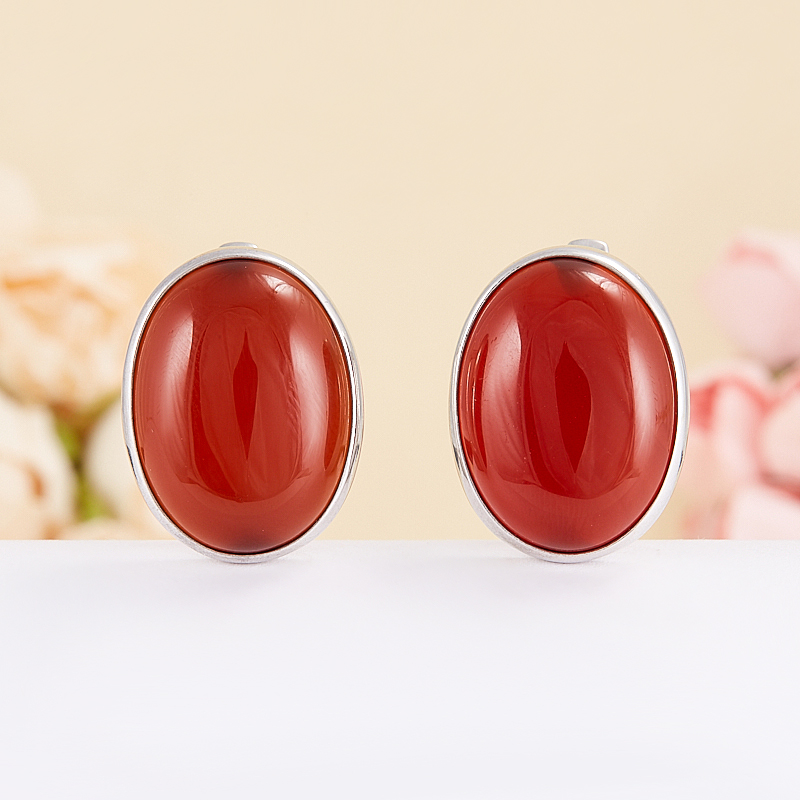 

Серьги сердолик (серебро 925 пр.)