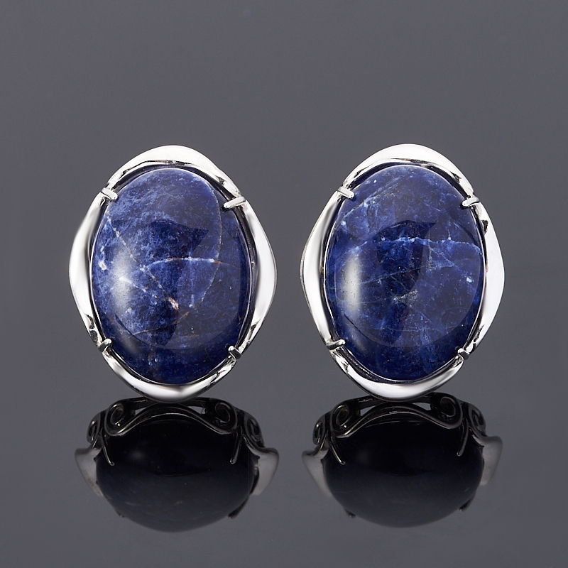 

Серьги содалит (серебро 925 пр.)