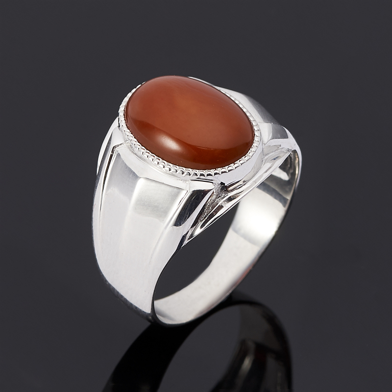 

Кольцо сердолик (серебро 925 пр.) размер 19,5