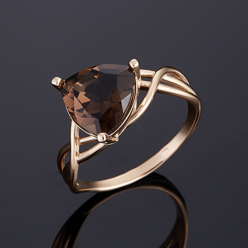 

Кольцо раухтопаз огранка (золото 585 пр.) размер 18