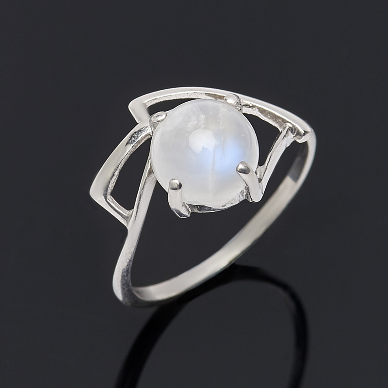 

Кольцо лунный камень (адуляр) (серебро 925 пр.) размер 17,5