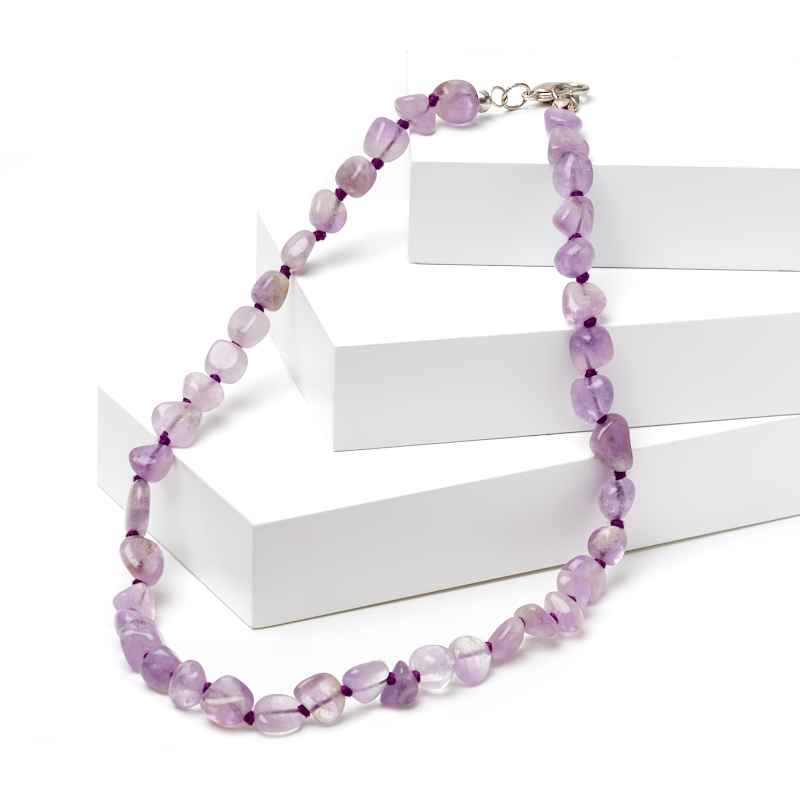 

Бусы аметист 50 см (биж. сплав)