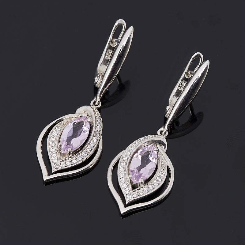 

Серьги аметист огранка (серебро 925 пр.)