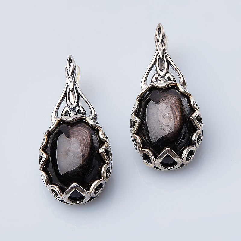 

Серьги гиперстен (серебро 925 пр.)