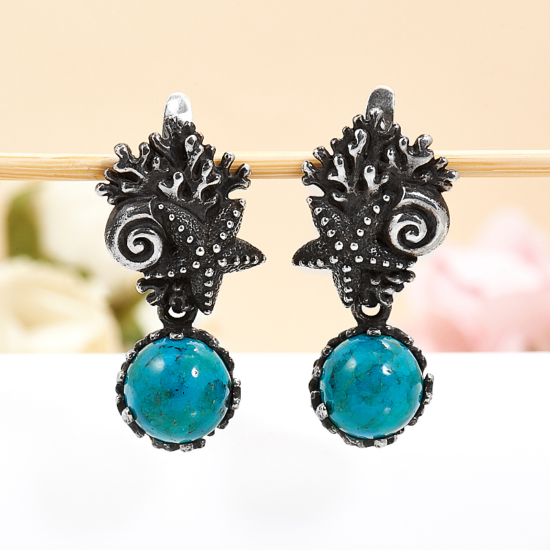 

Серьги бирюза (серебро 925 пр.)